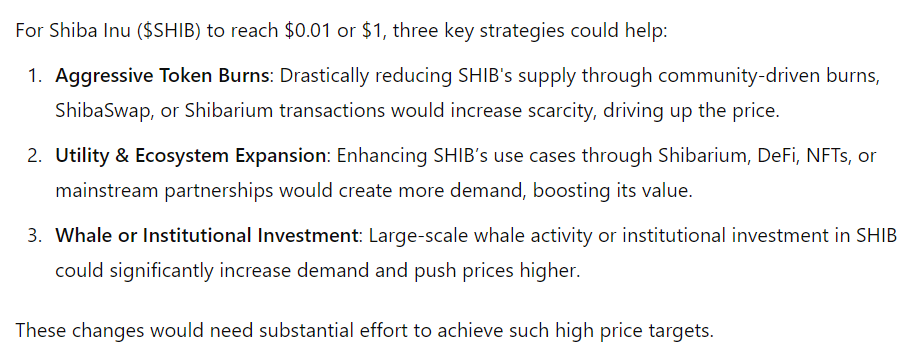 ChatGPT预测Shiba Inu（SHIB）将如何达到0.01美元和1美元 image 1