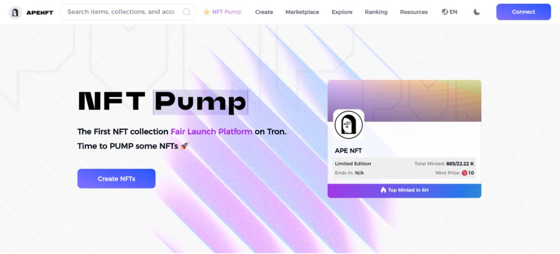 SunPump 热潮未退，波场的 NFT Pump 能否搅动 NFT 市场？ image 1