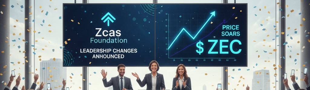 Cambios de liderazgo anunciados en la Fundación Zcash mientras el precio de ZEC se dispara