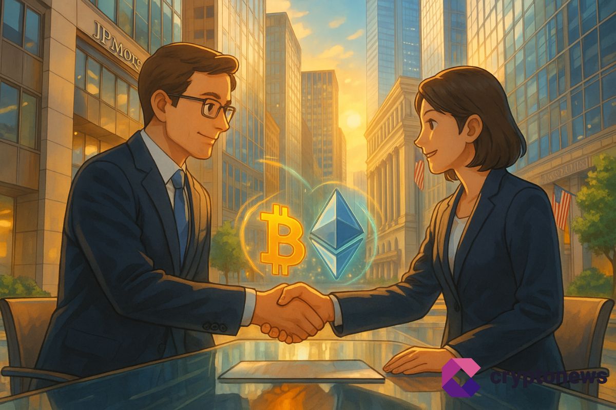 Wall Street s’ouvre aux cryptos : JPMorgan autorise les prêts garantis par BTC et ETH