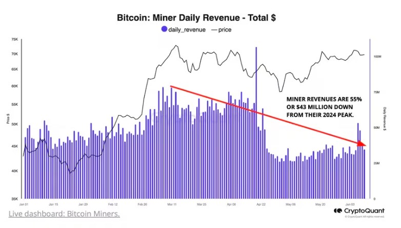 Сколько биткоинов продали майнеры в июне на биржах image 2
