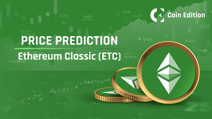 Prévision du prix de l’Ethereum Classic (ETC) pour le 20 juillet 2025 : l’ETC s’échappe vers 25 $ après une tasse et une poignée haussières