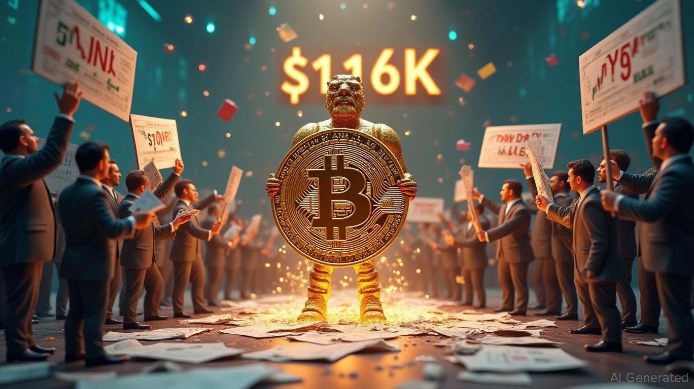 Bitcoin Faces $116K Showdown: Bears Challenge Bulls Eyeing Breakout