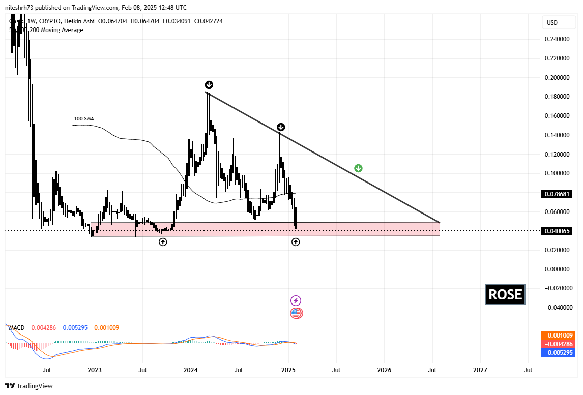 RUNE and ROSE Testing Major Support Amid Significant Correction: Is a Bounce Back Ahead? image 2