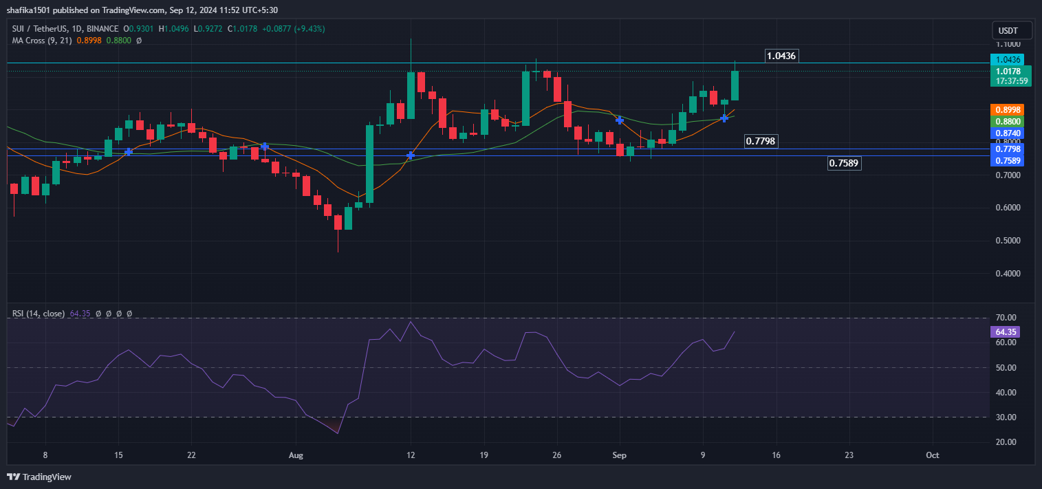 SUI Token Spearheads this Bullish Turn Within the Altcoin Sector image 1