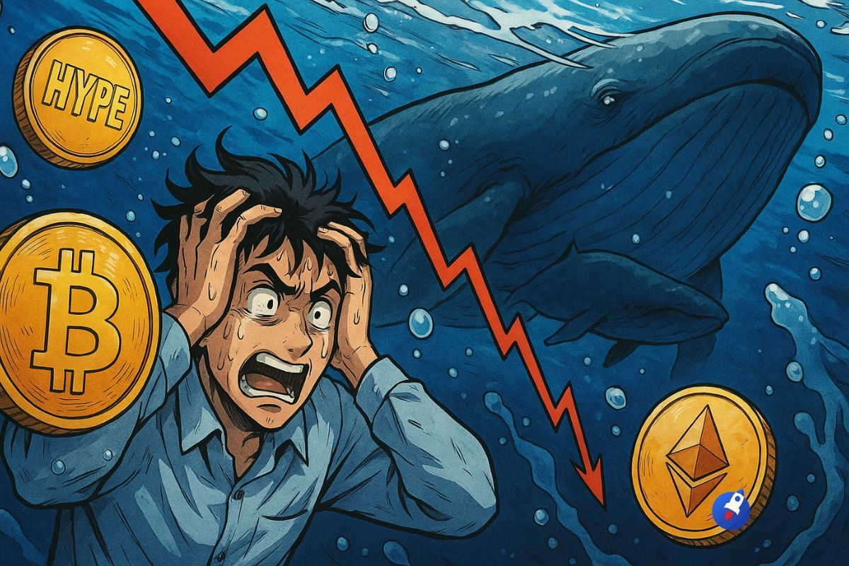 HYPE, ETH, BTC… 77 M$ perdus en un mois : la descente aux enfers d’une baleine