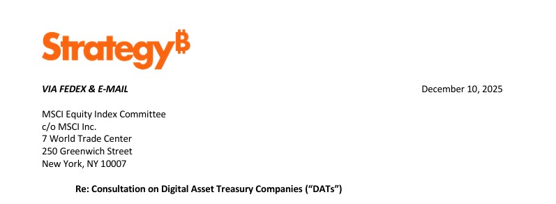 Strategy protesta contra su posible exclusión del MSCI image 1