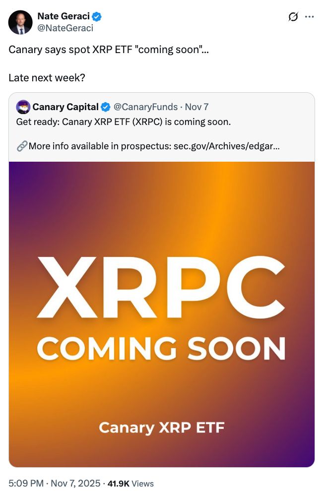 米政府閉鎖の終結合意でXRP急伸　複数のETFがDTCCに登場