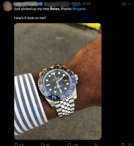 比特币新高了，你的推特上有人晒劳力士吗？ image 2