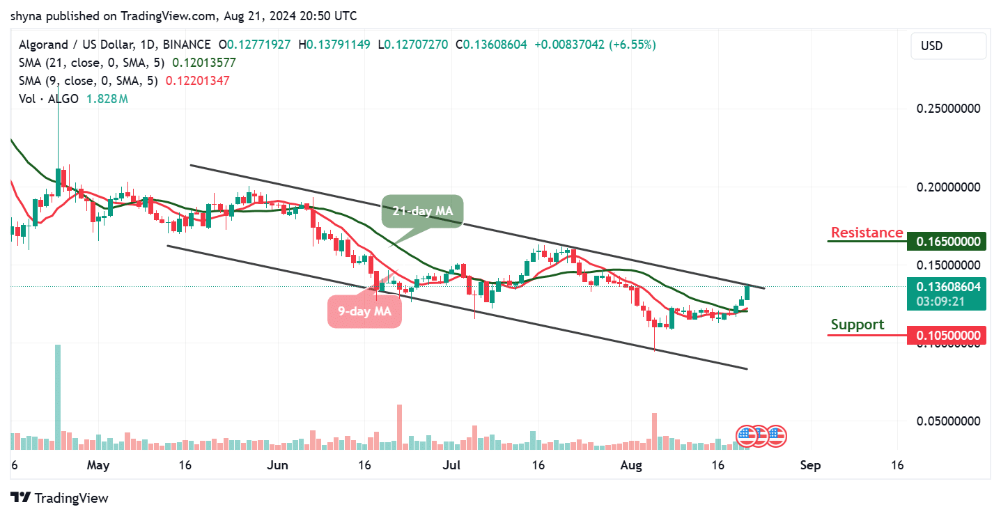 Algorand Price Prediction for Today, August 21 – ALGO Technical Analysis image 1