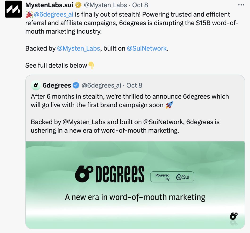 Sui 开发商投资的口碑营销平台，有何特殊之处？ image 1