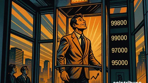 Bitcoin залишається нижче $100K, оскільки ринкові настрої стають оптимістичними