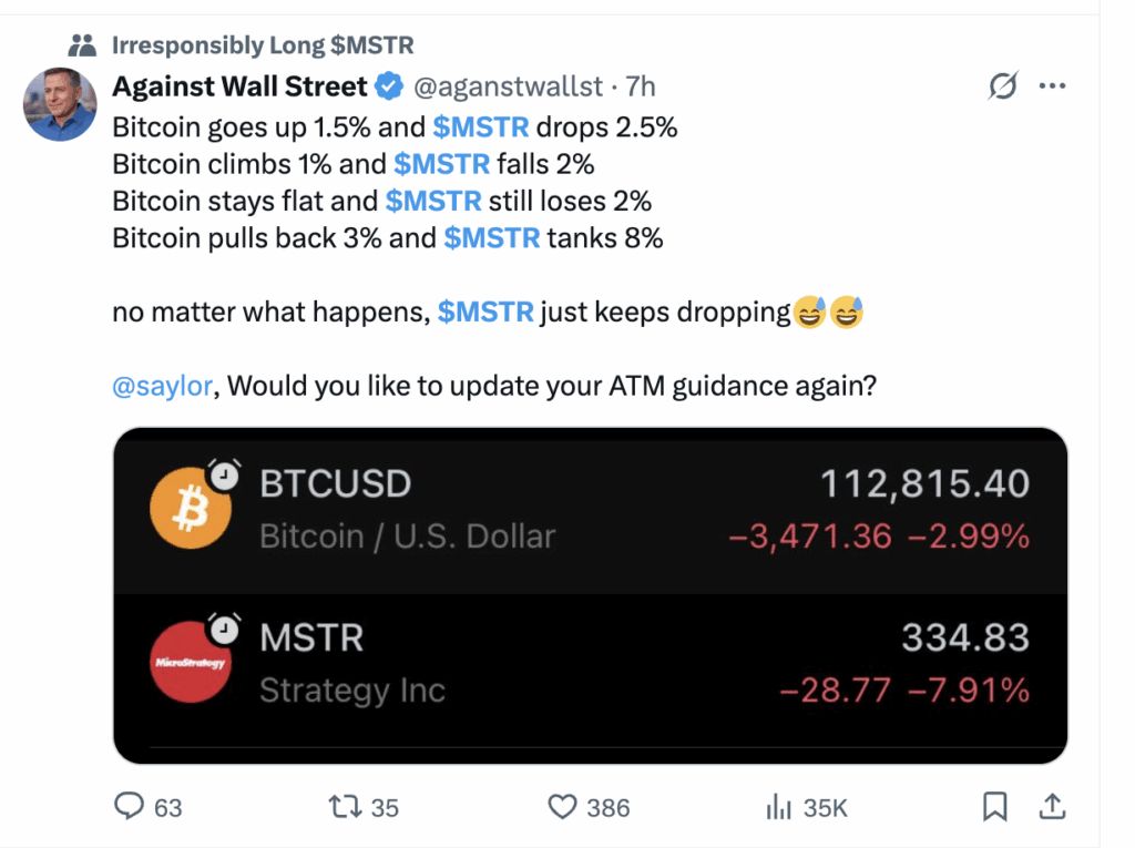 سعر سهم MSTR يقترب من منطقة الانهيار: لماذا لا تزال الأهداف فوق 500 دولار؟ image 1