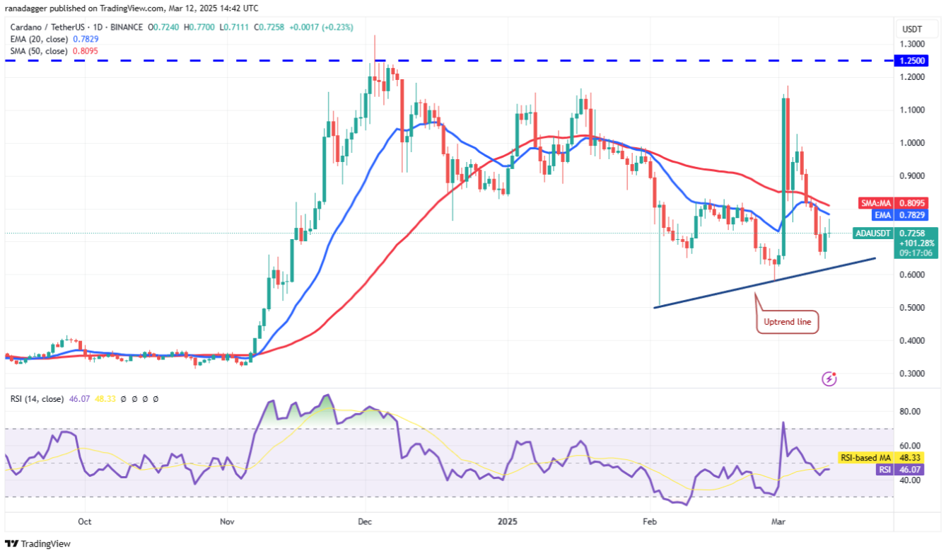 Phân tích kỹ thuật ngày 13 tháng 3: BTC, ETH, XRP, BNB, SOL, ADA, DOGE, PI, LEO, HBAR image 5