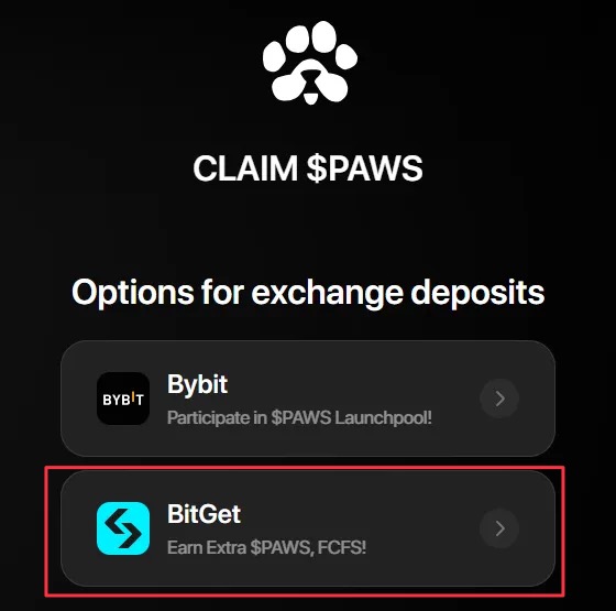 PAWS 幣空投怎麼領？提前存入 Bitget 交易所獲取額外獎勵！ image 8