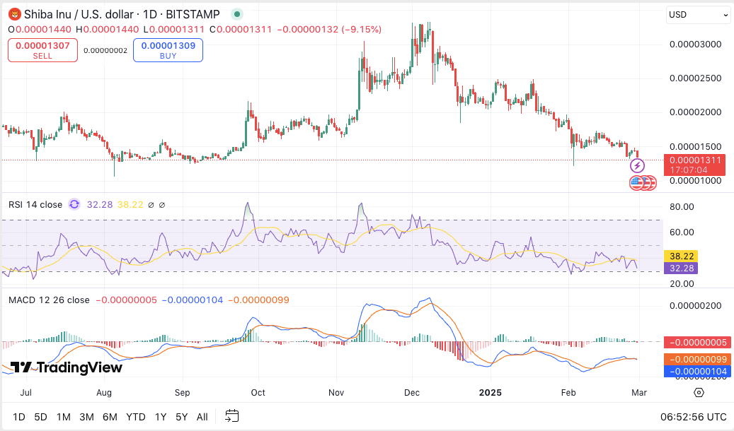 Prediksi Harga SHIB 1 Maret: Akankah Shiba Inu Bertahan? Dukungan Utama Dapat Memicu Reli SHIB Berikutnya image 3