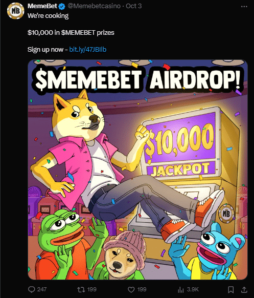 Memebet Token Raises $500K in Presale – Is Its TG Casino Launching This Week? image 2