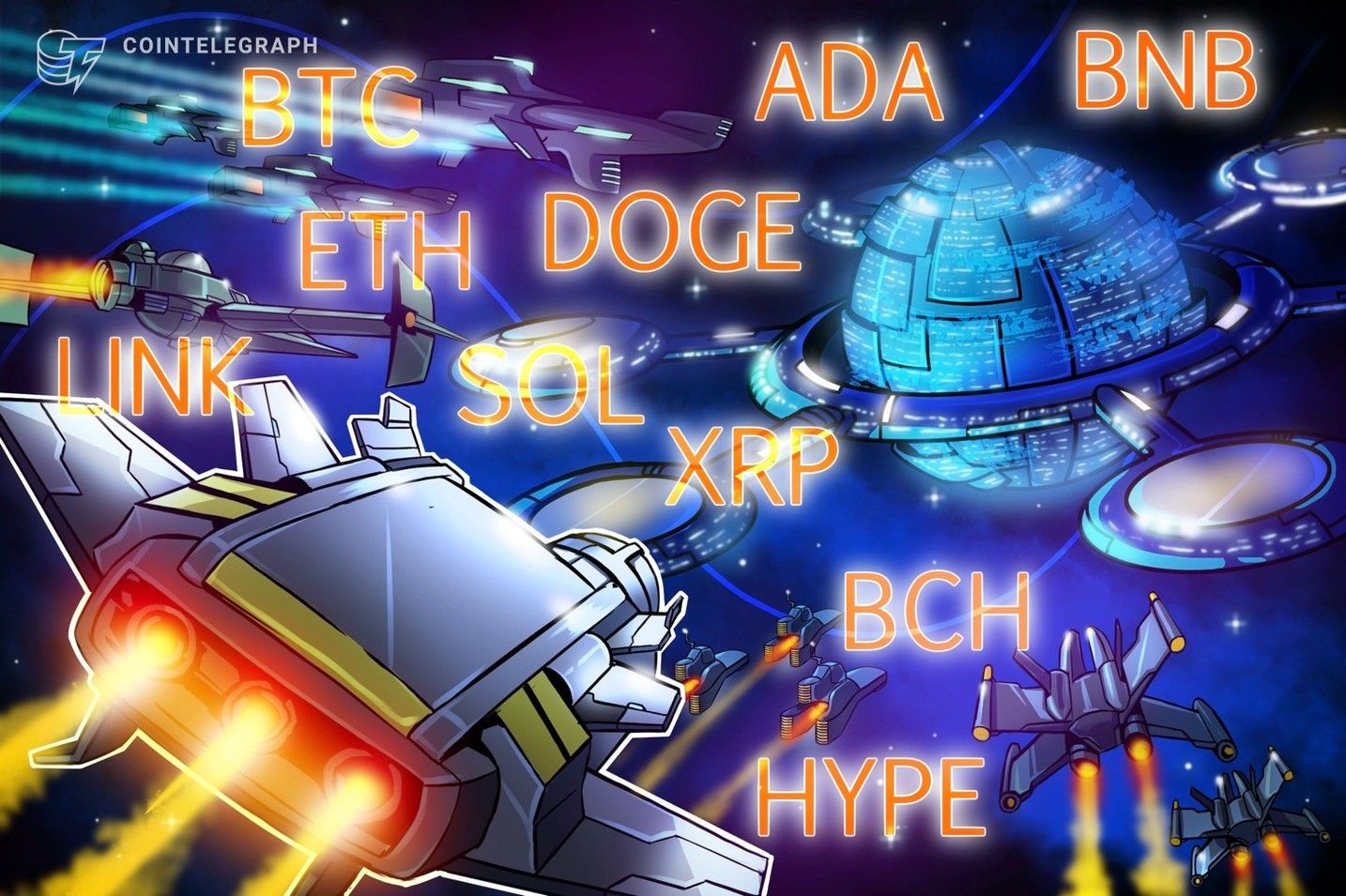 Price predictions 11/14: BTC, ETH, XRP, BNB, SOL, DOGE, ADA, HYPE, LINK, BCH