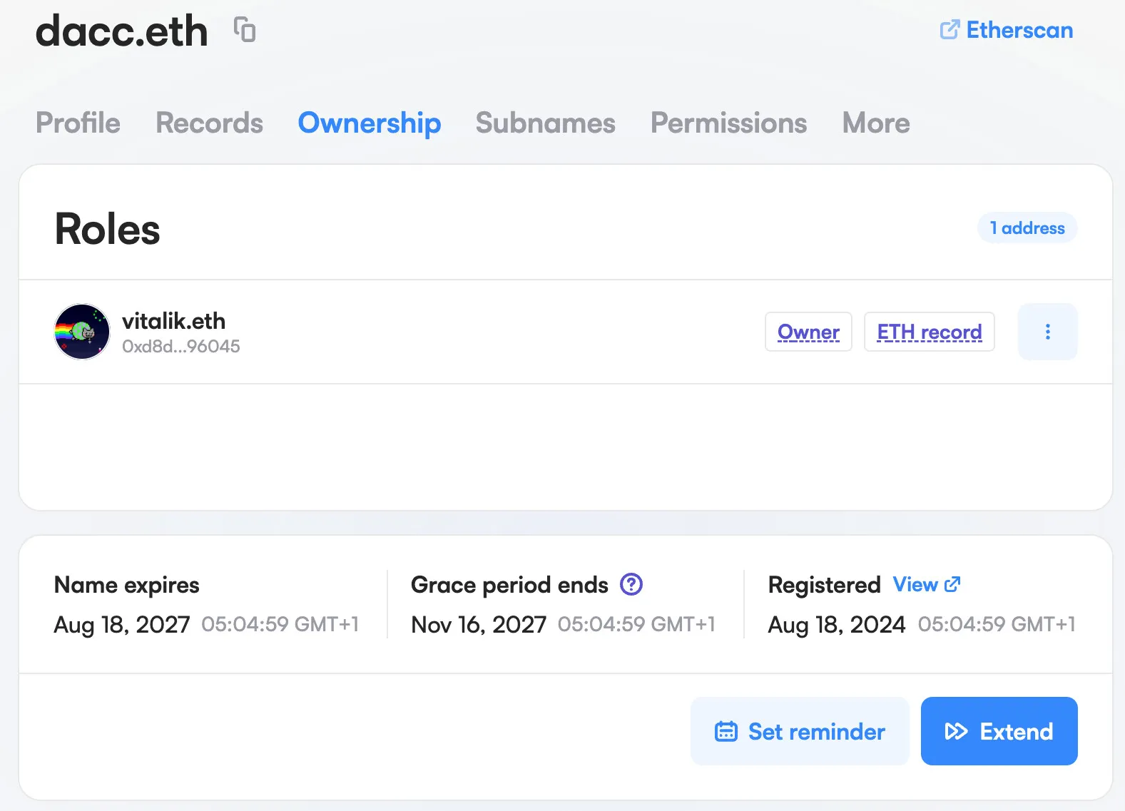 Vitalik Buterin为防御加速主义注册了“dacc.eth”ENS image 0