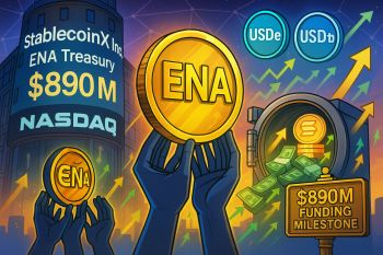StablecoinX huy động 890 triệu USD để mở rộng kho bạc ENA Ethena