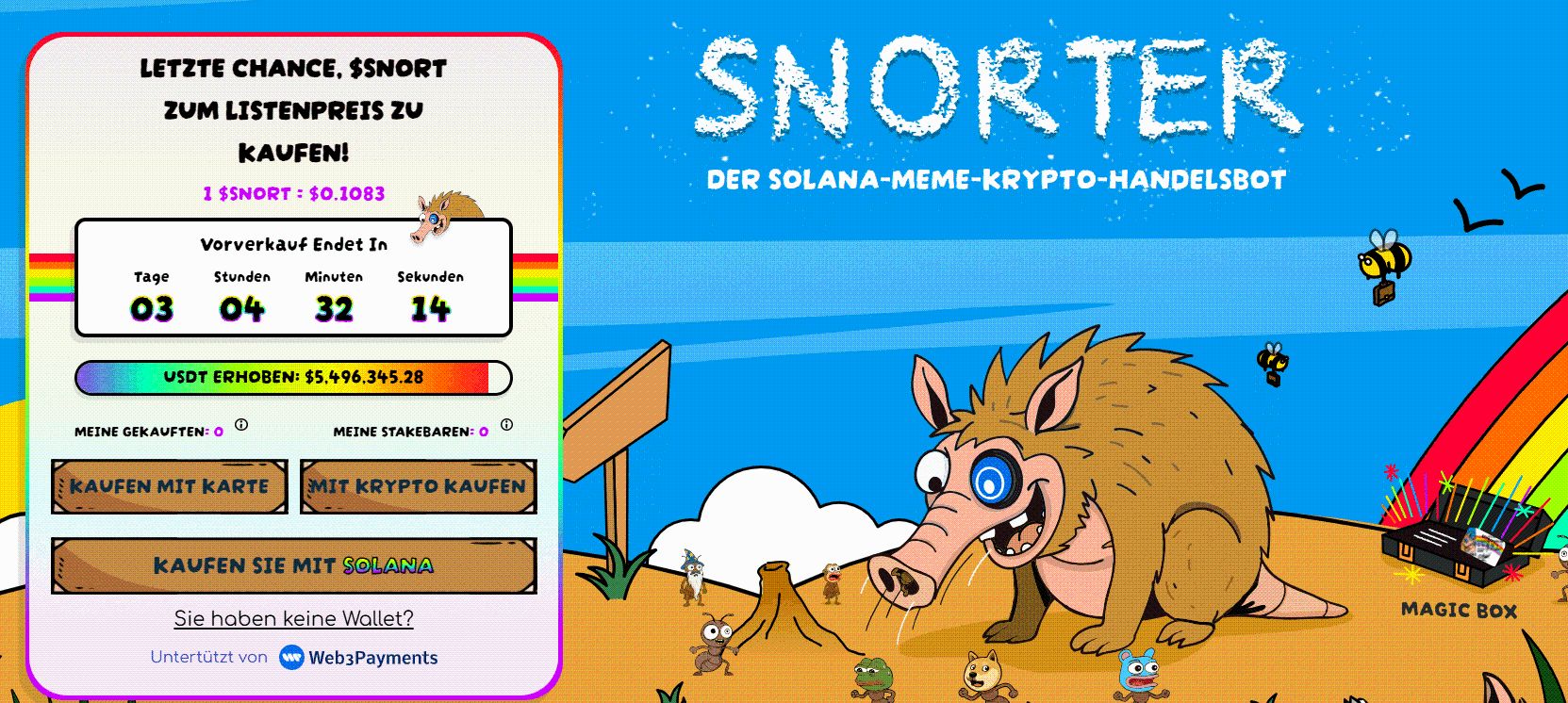 Krypto News: SNORT vor dem Countdown: Solana-basierter Trading-Bot erreicht 5,4 Mio. USD – letzte 72 Stunden vor dem TGE image 0