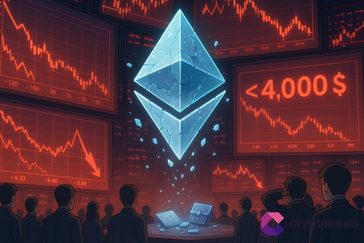 ETH décroche sous 4 000 $ : carnage pour les positions longues des baleines