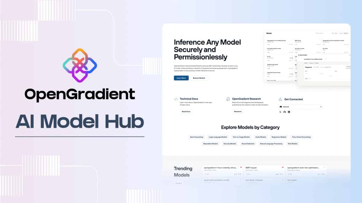 OpenGradient Meluncurkan Pusat Model AI Terdesentralisasi, Menantang Platform Tradisional image 0