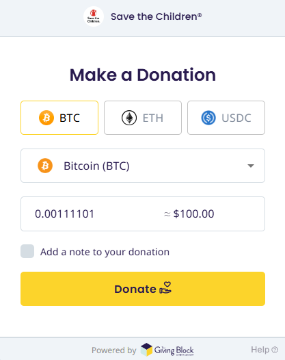 From First BTC Donation to Bitcoin Fund: Save the Children Expands Crypto Strategy