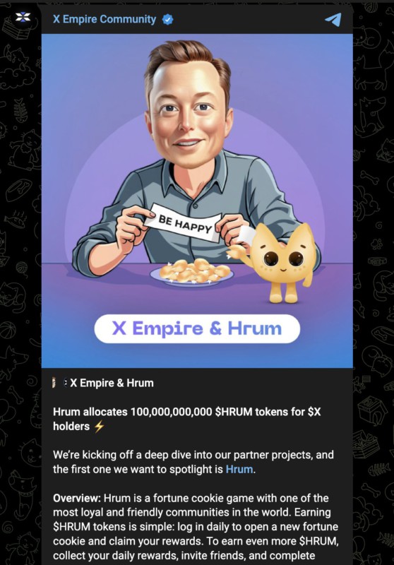 Hrum Bagikan 100 Miliar Token $HRUM ke Holder $X! image 0