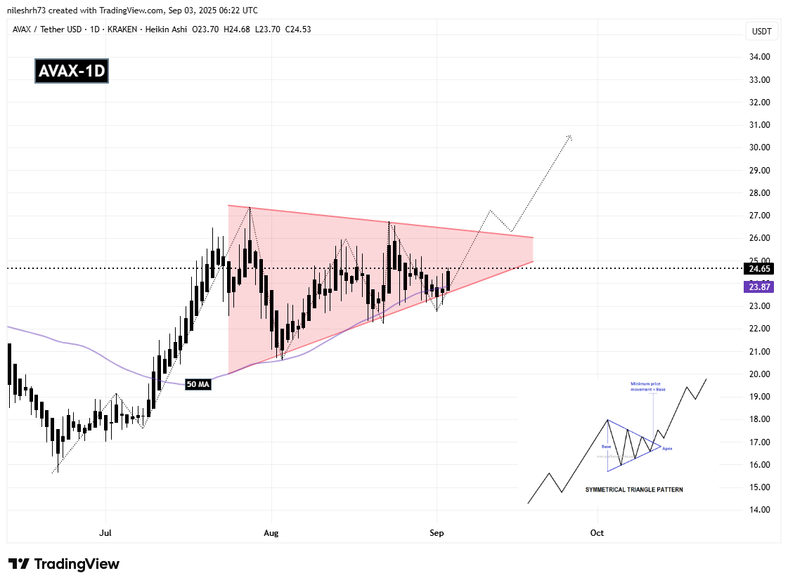 Is Avalanche (AVAX) Poised for a Breakout? Key Pattern Formation Suggests So! image 1