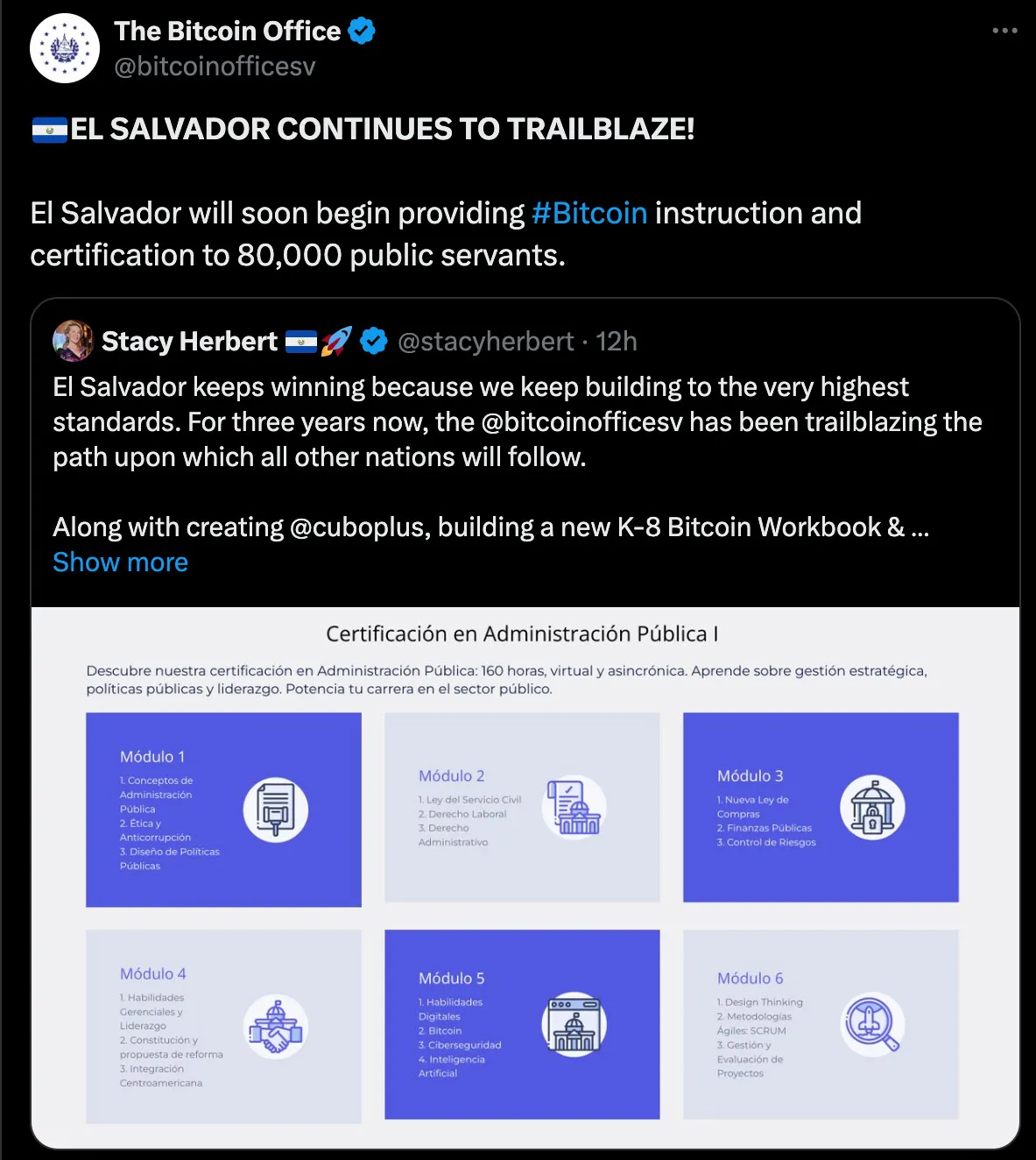 El Salvador to give 80,000 govt employees Bitcoin certifications image 0