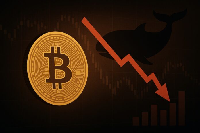 Bitcoin unter Druck, da ein Mega-Wal für Turbulenzen sorgt image 0