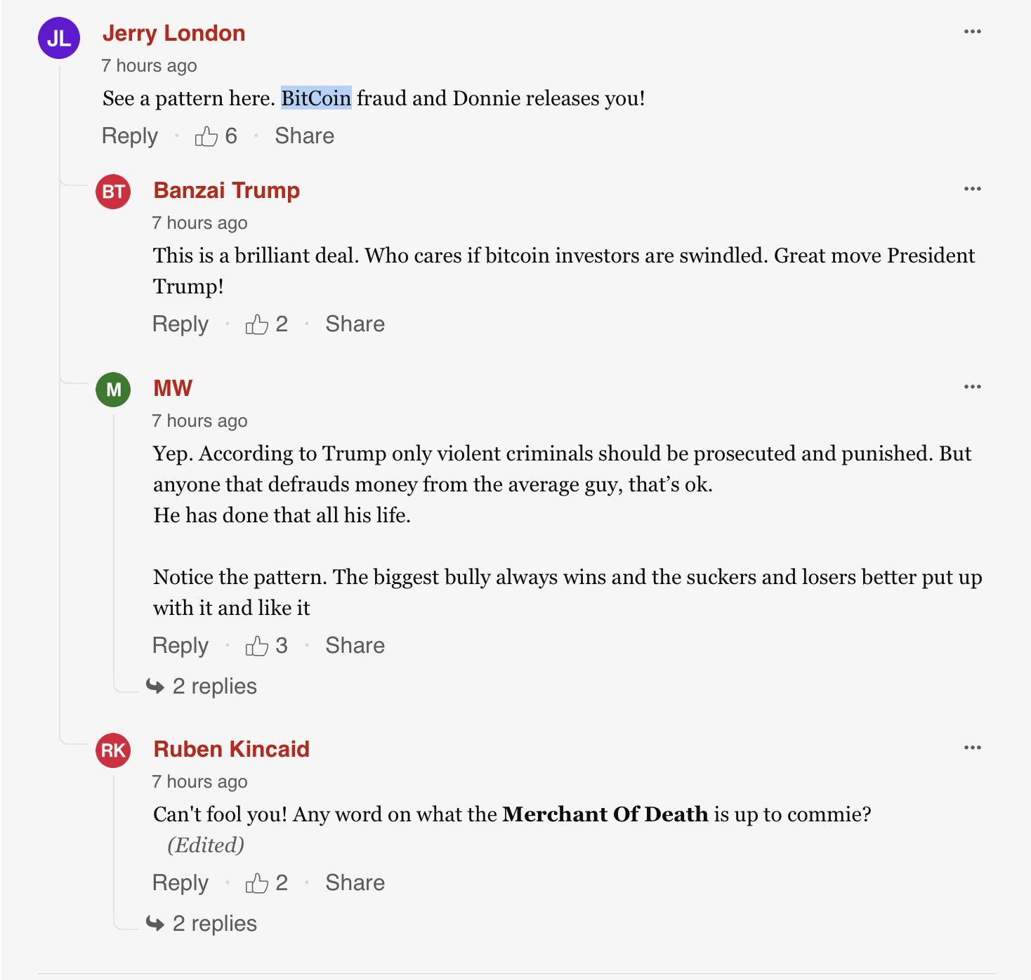 Трамп содействует обмену подозреваемого в отмывании биткоинов Винника на Марка Фогеля image 0