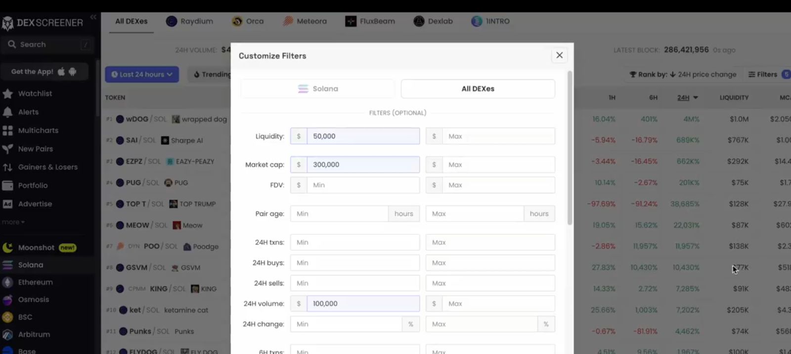 你真的会用 DEX Screener 吗?快来解锁它的隐藏功能 image 3