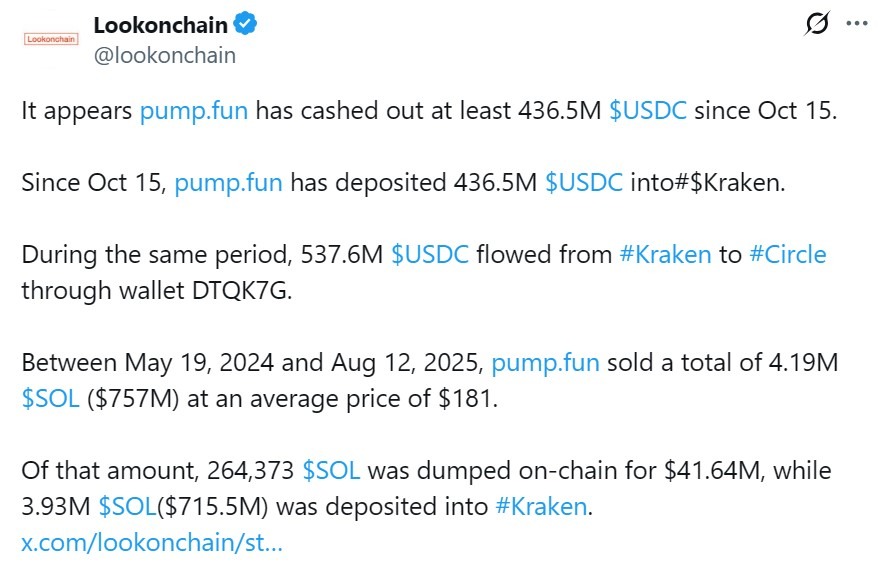 Crypto : Pump.fun accusé de cash-out massif… et sa réponse trouble encore plus ! image 1