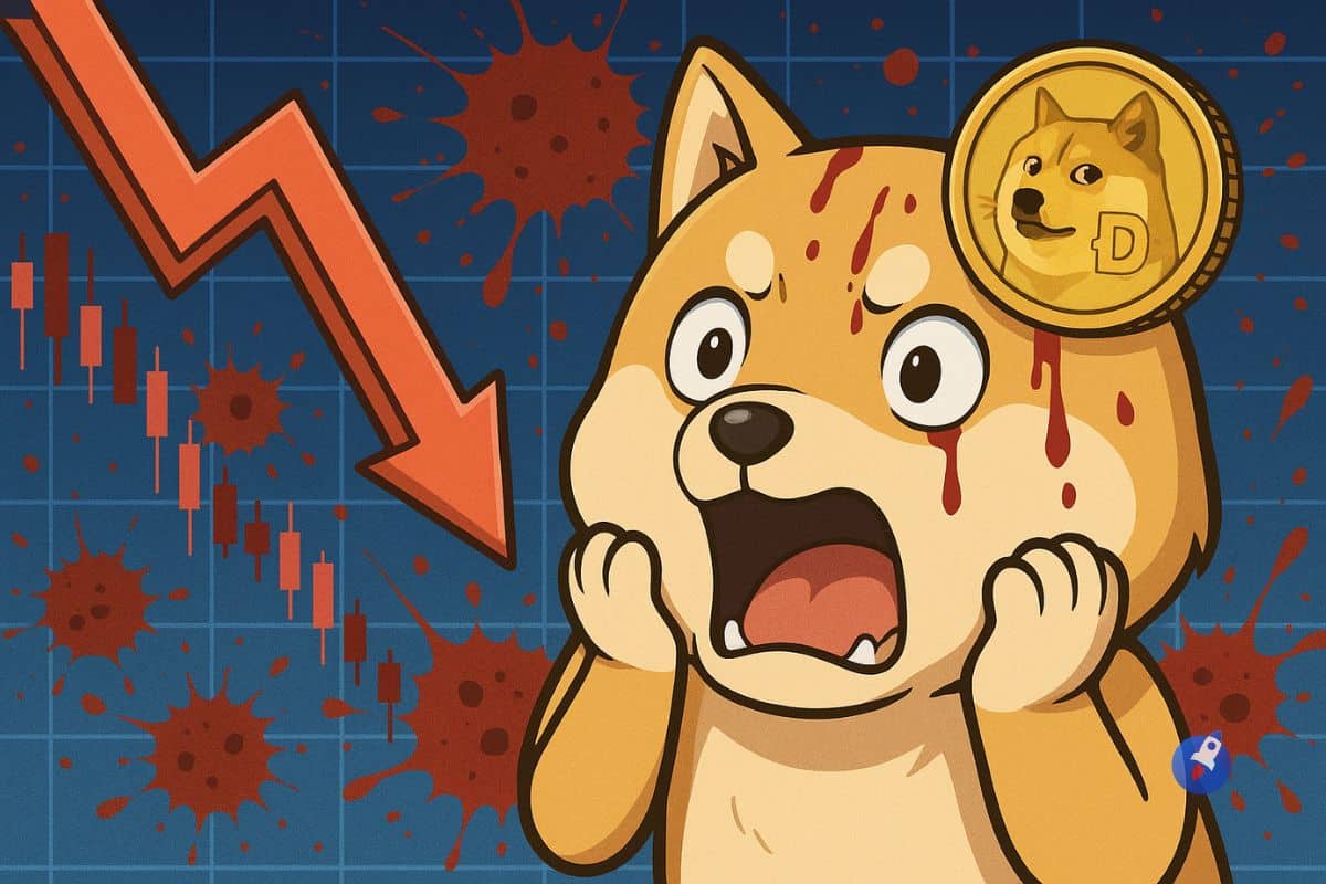 Dogecoin dévisse sous 0.20 $, le bain de sang crypto décime les mème-coins