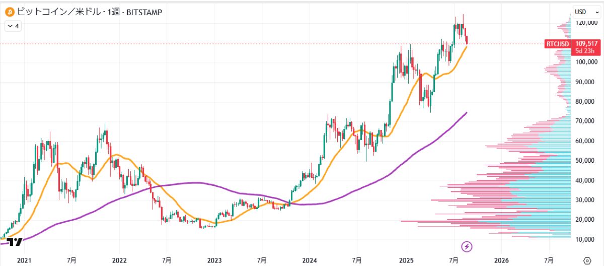 ビットコインが11万ドル割れ|大口売りと清算連鎖で下落加速 image 1