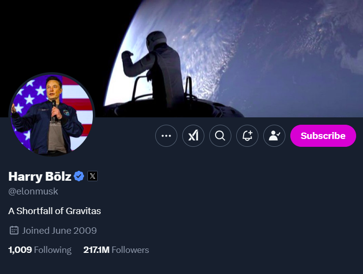 Elon Musk revive su personaje 'Harry Bōlz' e inicia frenesí de monedas meme temáticas image 3