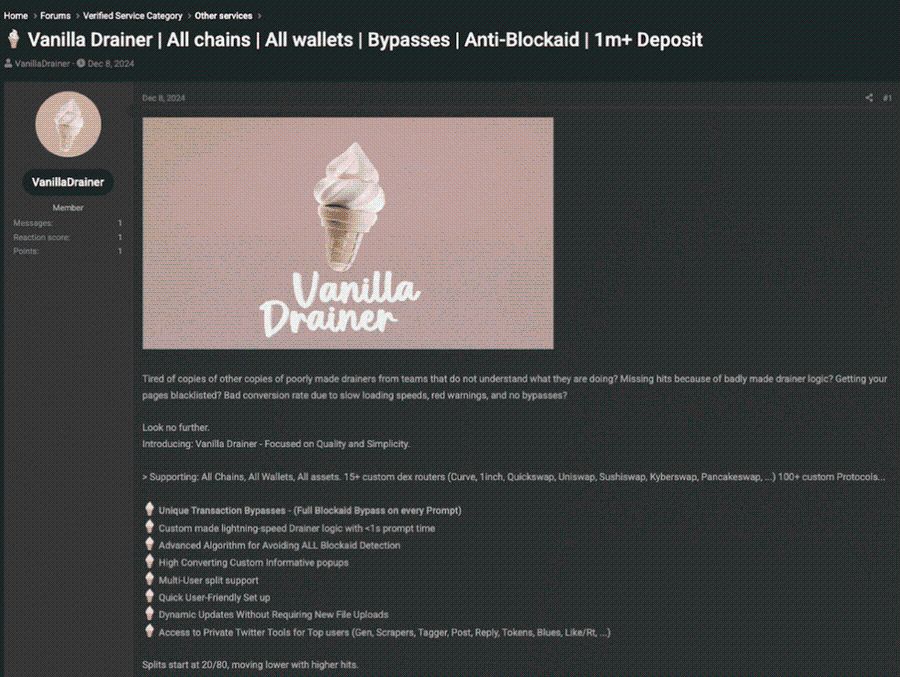Vanilla Drainer, Scam Baru yang Curi US$5 Juta Kripto dalam 3 Minggu image 1
