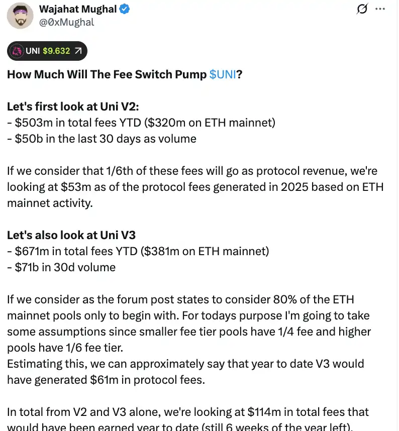 Uniswap lance la destruction de tokens et la répartition des frais, remodelant le modèle de revenus des protocoles DeFi image 3