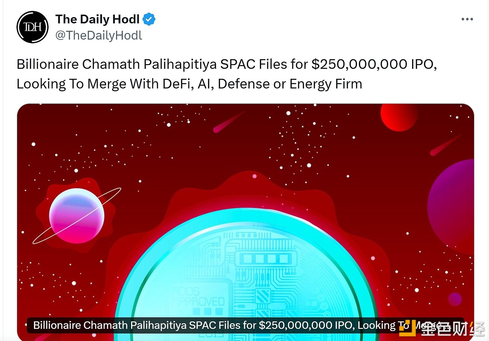 亿万富翁Chamath Palihapitiya再次重返SPAC市场