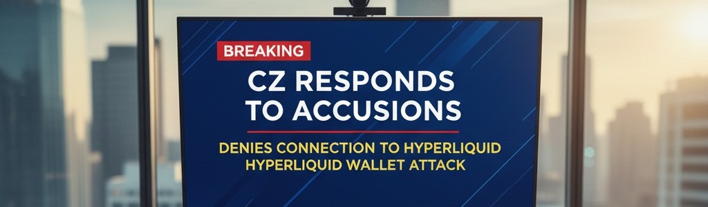 CZ responde a las acusaciones y niega vínculo con el ataque a la wallet de Hyperliquid