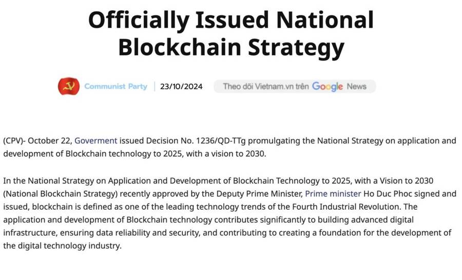 Vietnam Siap Kuasai Teknologi Blockchain, Target Jadi Pemimpin Regional di 2030Membangun Ekosistem Blockchain yang KuatMendorong Inovasi Lokal dan Da image 0