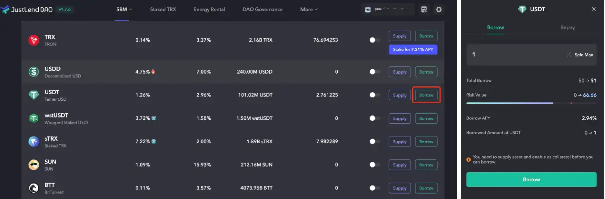TRON 链资产收益教程 image 10