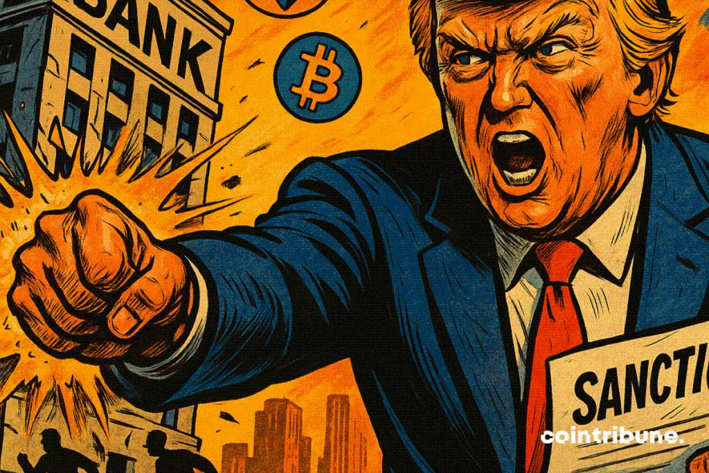 Trump menace de sanctions les banques accusées d’exclure les entreprises crypto image 1
