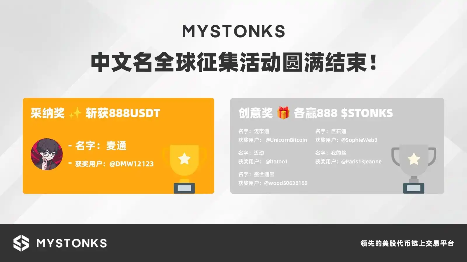 MyStonks中文名定為「麥通」,Web3共建精神引領鏈上證券新紀元 image 0