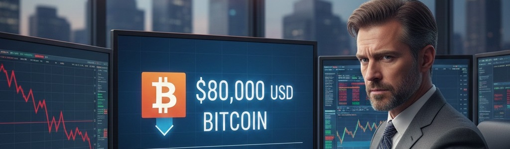 Un trader advierte que Bitcoin podría caer hacia los $80,000 ante una corrección del mercado
