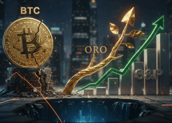 Bitcoin perdió ganancias de 2025 mientras el oro y el S&P 500 siguen arriba