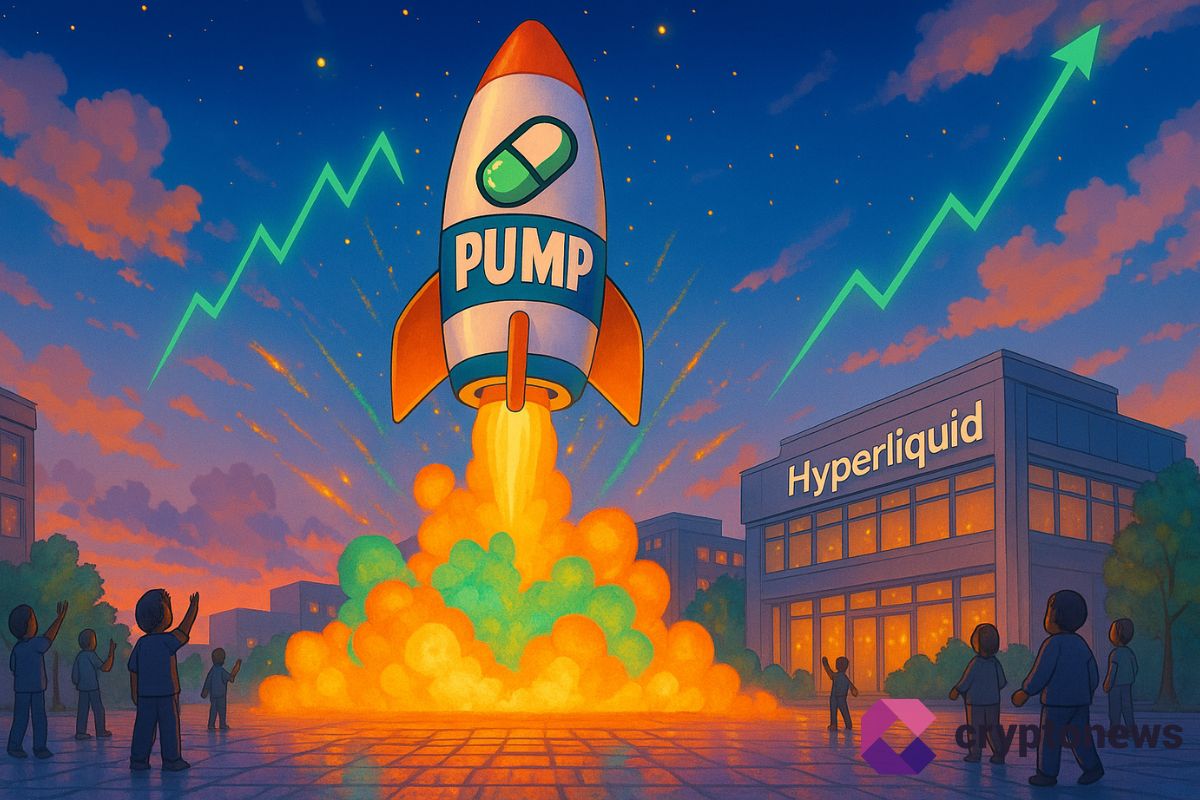 PUMP explose de +144 % devant Hyperliquid : début d’un rallye memecoin mémorable ?