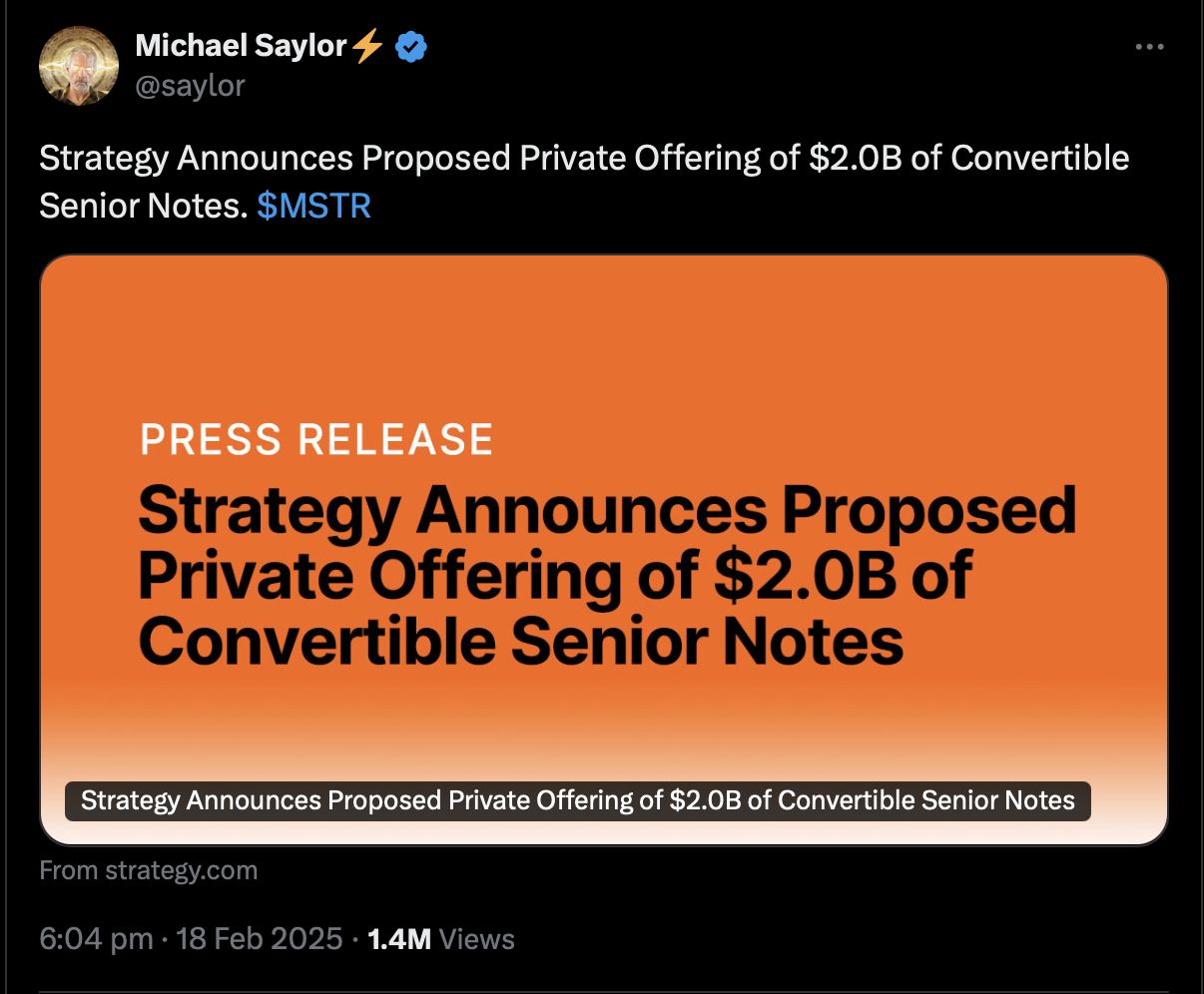 Strategy levantará US$ 2 bilhões para comprar mais Bitcoin image 1